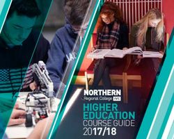 HIGHER EducatIon Course Guide - Northern Regional College