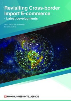 Revisiting Cross-border Import E-commerce - Latest developments Asia Distribution and Retail November 2018 - Fung Scholars & Fellows
