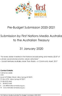 Pre-Budget Submission 2020-2021 Submission by First Nations Media Australia to the Australian Treasury 31 January 2020