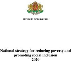 National strategy for reducing poverty and promoting social inclusion 2020 - REPUBLIC OF BULGARIA