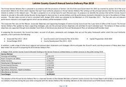 Leitrim County Council Annual Service Delivery Plan 2018