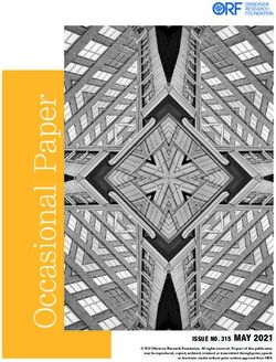 Issue NO. 315 MAY 2021 - Observer Research Foundation