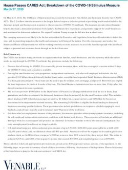 House Passes CARES Act: Breakdown of the COVID-19 Stimulus Measure - Venable LLP