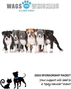 2020 SPONSORSHIP PACKET - Your support will lead to a "spay-tacular" event! - C-Snip