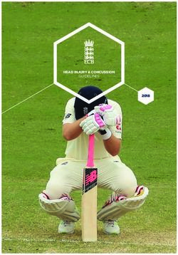 HEAD INJURY & CONCUSSION 2018