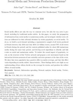 Social Media and Newsroom Production Decisions - Toulouse ...