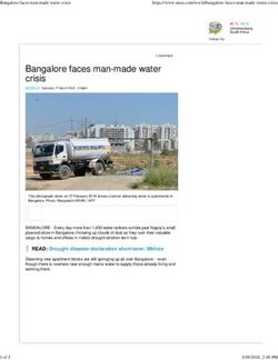 Bangalore faces man-made water crisis - CES (IISc)
