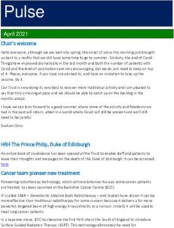 Pulse April 2021 Chair's welcome