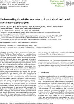 Understanding the relative importance of vertical and horizontal flow in ice-wedge polygons - Hydrol-earth-syst-sci.net
