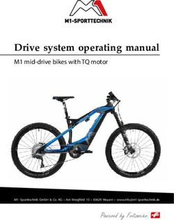 Drive system operating manual - M1 mid-drive bikes with TQ motor - Powered by Fritzmeier - M1-Sporttechnik