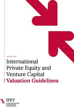 Valuation Guidelines International Private Equity and Venture Capital - December 2018 - IPEV