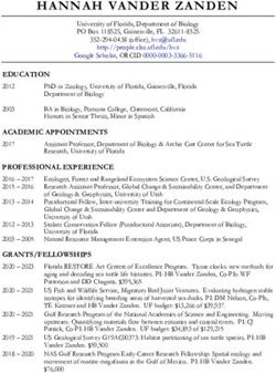 HANNAH VANDERZANDEN - University of Florida