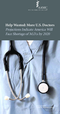 Help Wanted: More U.S. Doctors - Projections Indicate America Will Face Shortage ofM.D.s by 2020