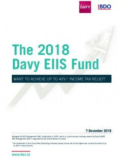 The 2018 Davy EIIS Fund - WANT TO ACHIEVE UP TO 40%* INCOME TAX RELIEF? - BDO Ireland