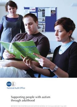 Supporting people with autism through adulthood