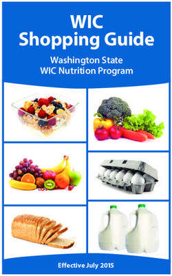 wic nutrition guide