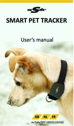 SMART PET TRACKER User's manual - mrSafe/SPT-100/0119/V02 - Mr Safe