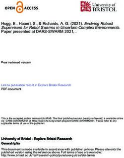 Hogg, E., Hauert, S., & Richards, A. G. (2021). Evolving Robust Supervisors for Robot Swarms in Uncertain Complex Environments. Paper presented at ...