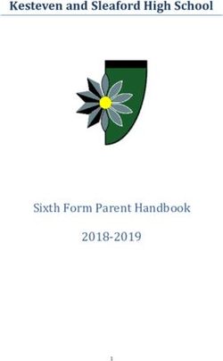 Kesteven and Sleaford High School - Sixth Form Parent Handbook 2018-2019