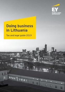 Doing business in Lithuania - Tax and legal guide 2019 - EY