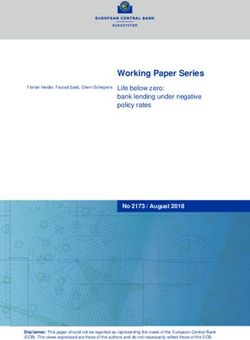 Working Paper Series Life below zero: bank lending under negative policy rates