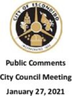 January 27, 2021 Public Comments City Council Meeting