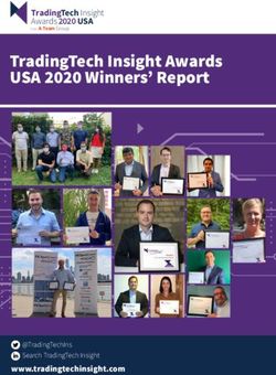 TRADINGTECH INSIGHT AWARDS USA 2020 WINNERS' REPORT - TRADINGTECH INSIGHT AWARDS 2020 USA FROM A-TEAM GROUP