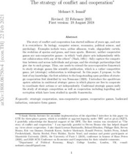 The strategy of conflict and cooperation - arXiv.org