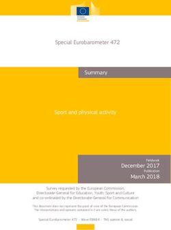 Special Eurobarometer 472 Summary Sport and physical activity - Europa EU