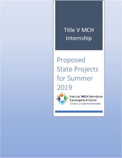 Proposed State Projects for Summer 2019 - Title V MCH Internship - National MCH Workforce Development Center