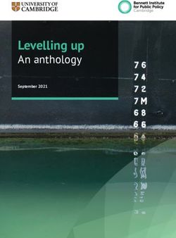 Levelling up An anthology - September 2021 - Bennett Institute for Public Policy