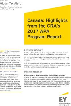 Canada: Highlights from the CRA's - 2017 APA - EY