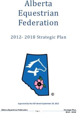 Alberta Equestrian Federation - 2012- 2018 Strategic Plan - Approved by the AEF Board September 29, 2012