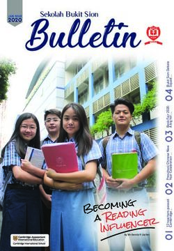 Bulletin 2020 JAN-MAR - Sekolah Bukit Sion