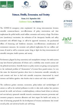 Science, Health, Economics, and Society - Comunicazione Cnr