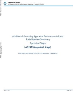 (AF ESRS Appraisal Stage) - Additional Financing Appraisal Environmental and Social Review Summary Appraisal Stage