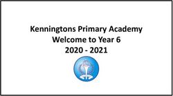 Kenningtons Primary Academy Welcome to Year 6 2020 2021 - Kenningtons Primary ...
