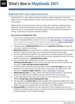 What's New in Maptitude 2021 - Caliper Corporation