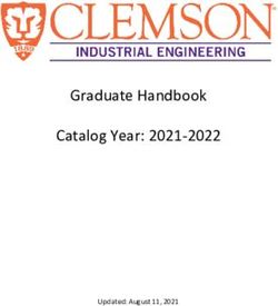 Graduate Handbook Catalog Year: 2021-2022 - Updated: August 11, 2021 - Clemson ...