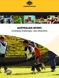 AustrAliAn sport: emerging challenges, new directions - Department of Health