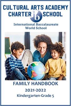 FAMILY HANDBOOK 2021-2022 - Kindergarten-Grade 5 - Cultural Arts Academy Charter ...