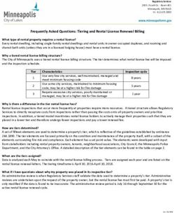 Frequently Asked Questions: Tiering and Rental License Renewal Billing - City of Minneapolis