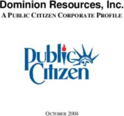 Dominion Resources, Inc - A PUBLIC CITIZEN CORPORATE PROFILE OCTOBER 2004