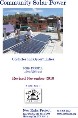 Community Solar Power - Revised November 2010 JOHN FARRELL