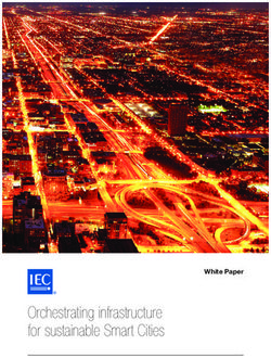 Orchestrating infrastructure for sustainable Smart Cities - White Paper