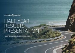 HALF YEAR RESULTS PRESENTATION - HALF YEAR ENDED 31 DECEMBER 2020 - Bell Direct
