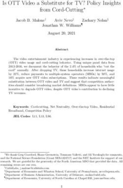 Is OTT Video a Substitute for TV? Policy Insights from Cord-Cutting