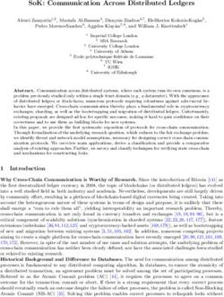 SOK: COMMUNICATION ACROSS DISTRIBUTED LEDGERS - CRYPTOLOGY ...
