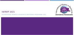 IWRMP 2021 INTERNATIONAL WOMEN IN RESOURCES MENTORING PROGRAMME 2021 - International Women in Mining