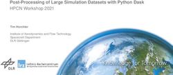 Post-Processing of Large Simulation Datasets with Python Dask HPCN Workshop 2021 - Tim Horchler